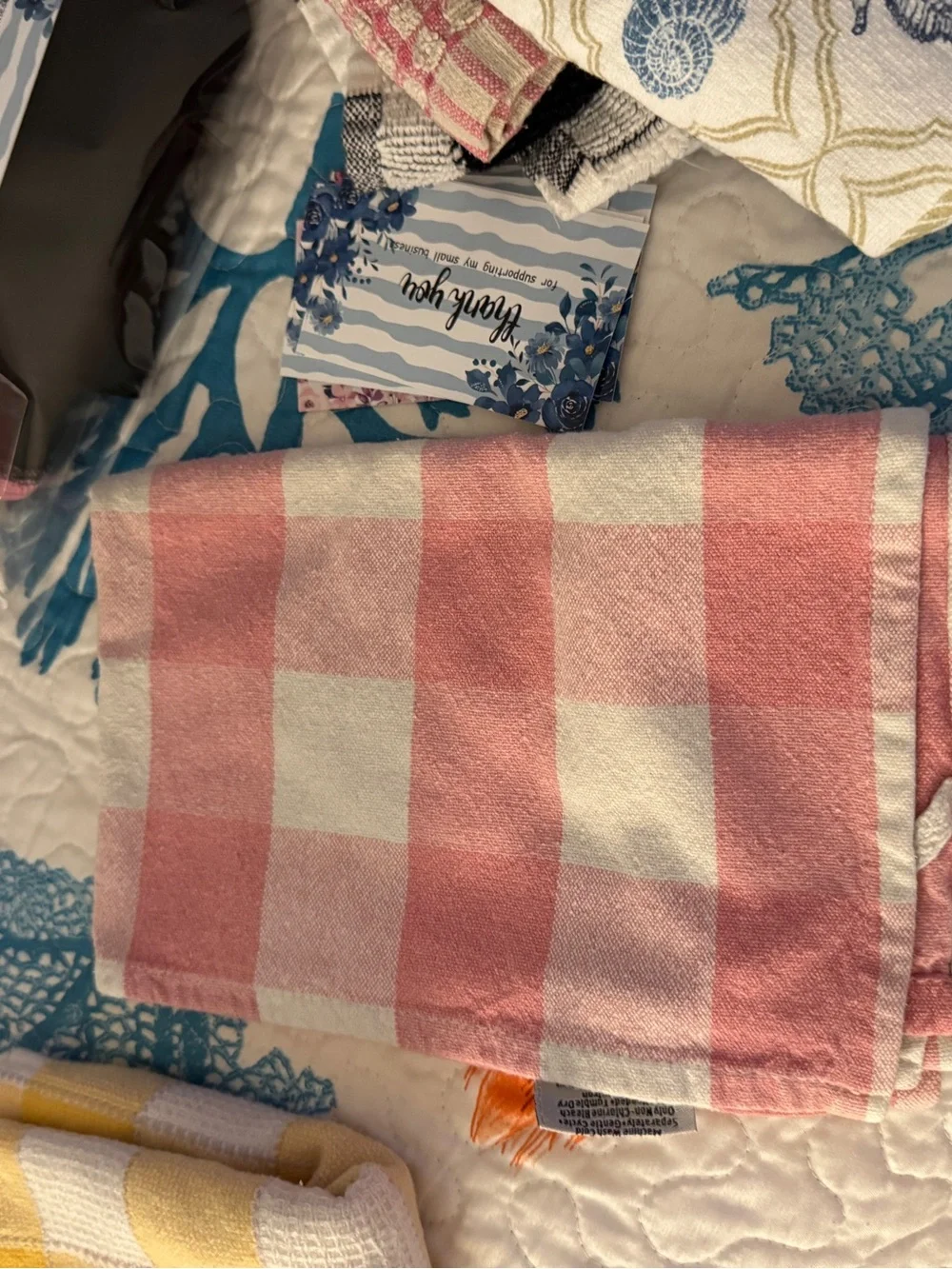 Dish Pink Gingham Bottoms - Brand Unspecified
